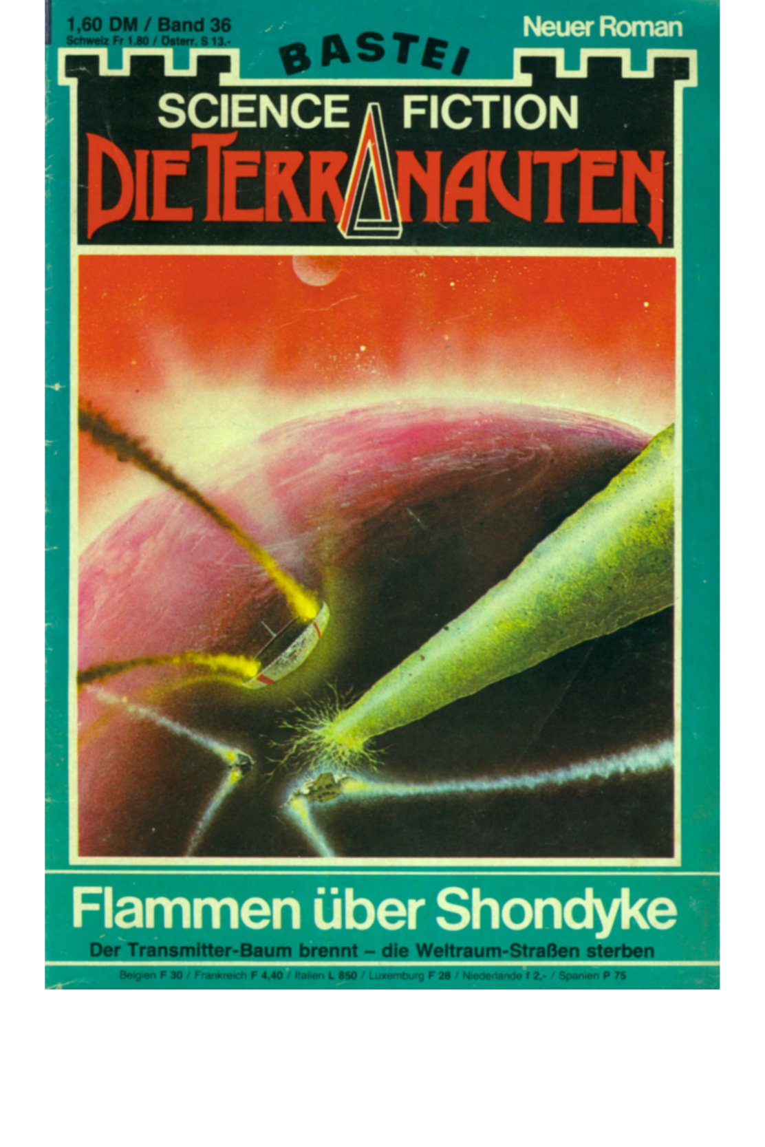 Original cover: Flammen ueber Shondyke